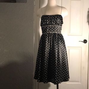 Forever dress, spotted white/ black dress